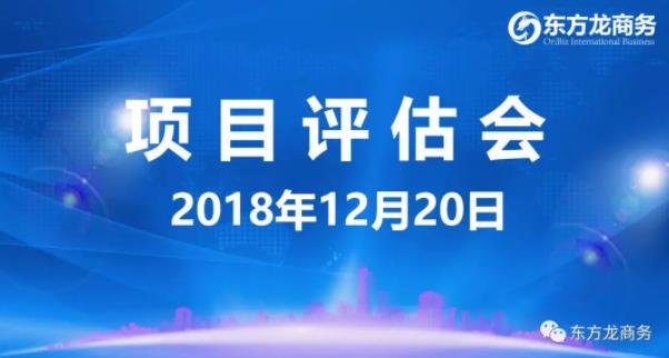 【項目評估會】東方龍商務(wù)舉行12月中旬項目評估會，37個優(yōu)質(zhì)項目經(jīng)評估可對接政府園區(qū)